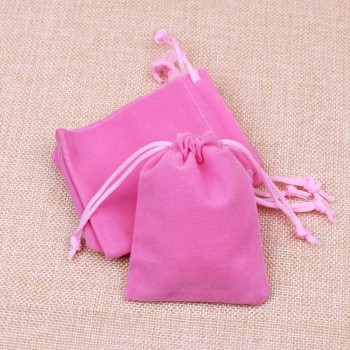 10pcs 2 Sizes Packing Drawstring Velvet Pouch Sachet Gift Bag For Jewelry Wedding Things Party Bead Container Storage Wholesale