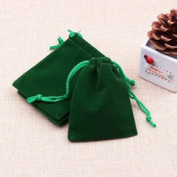 10pcs 2 Sizes Packing Drawstring Velvet Pouch Sachet Gift Bag For Jewelry Wedding Things Party Bead Container Storage Wholesale