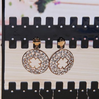 Jewelry Organizer Plastics Earring Storage Doors Design Nice Jewelry Hanging Holder Rack Acrylics Jewelry Display Stand Earrings