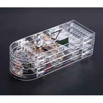 Jewelry Organizer Plastics Earring Storage Doors Design Nice Jewelry Hanging Holder Rack Acrylics Jewelry Display Stand Earrings
