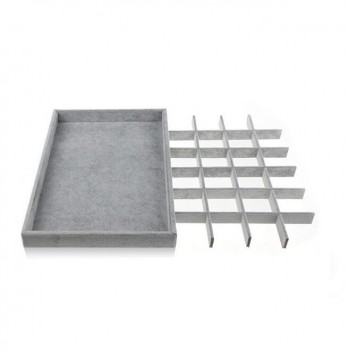 High Leve Gray Velvet Ring Bracelet Necklace Watch Pendant  Stud Earring Hand Catenary Jewelry Tray Plate Holder Display
