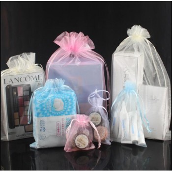 100pcs/lot 10x15 11x16 13x18 15x20cm Drawable Organza bag Wedding Christmas Gift Bags Jewelry Packaging Organza bags amp; Pouches