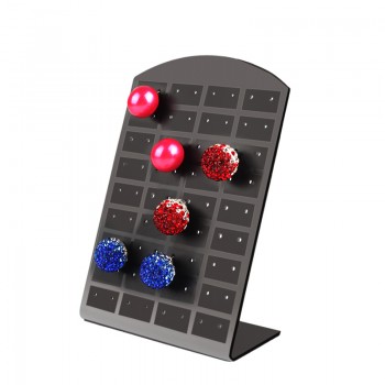 36Pairs/Set Black Plastic Jewelry Holder Organizer Earrings Ear Studs Display Stand Showcase Jewelry Display Rack For Women#4681