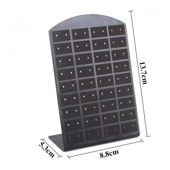 36Pairs/Set Black Plastic Jewelry Holder Organizer Earrings Ear Studs Display Stand Showcase Jewelry Display Rack For Women#4681