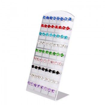 36Pairs/Set Black Plastic Jewelry Holder Organizer Earrings Ear Studs Display Stand Showcase Jewelry Display Rack For Women#4681