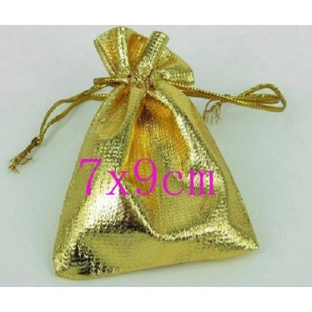 OMH 10pcs 7x9 10x12cm black silk cloth flannelette Suede Jewlery Velvet packing  scald Golden Pouch  Christmas Gift bags BZ05