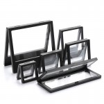 PET Membrane Jewelry Ring Pendant Display Stand Holder Bague Packaging Box Protect Jewellery amp; Stones Floating Presentation Case