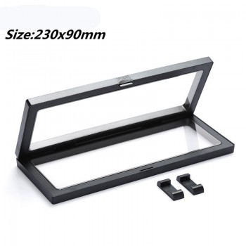 PET Membrane Jewelry Ring Pendant Display Stand Holder Bague Packaging Box Protect Jewellery amp; Stones Floating Presentation Case