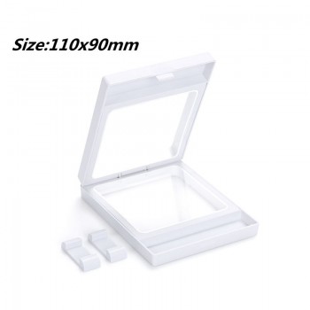 PET Membrane Jewelry Ring Pendant Display Stand Holder Bague Packaging Box Protect Jewellery amp; Stones Floating Presentation Case