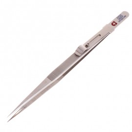 Jewelry Tweezers Concave Groove Diamond Stainless Steel Adjustable Craft Tools    -W128