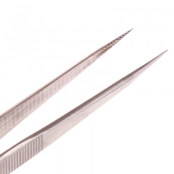 Jewelry Tweezers Concave Groove Diamond Stainless Steel Adjustable Craft Tools    -W128