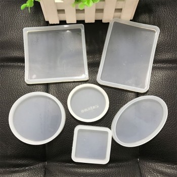 Rectangle Round Square Oval Shaped Glue UV Expoxy Silicone Mold for Jewelry Resin Silicone Mould Handmade DIY Epoxy Resin Molds