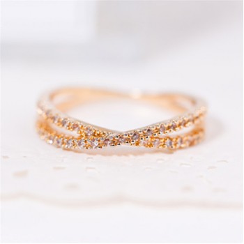 2019 fashion of the new X thermal model of finger gelenke women  surrounding three-dimensional hollow ring cross hot fashion in