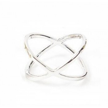 2019 fashion of the new X thermal model of finger gelenke women  surrounding three-dimensional hollow ring cross hot fashion in