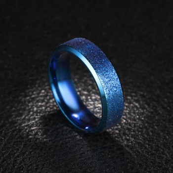 Rose Gold Stainless Steel Rainbow Pride Rings Female Jewlery Trendy Minimalist Blue Colorful Ring Love Couple Anniversary Aneis