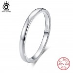 ORSA JEWELS 100% Real 925 Sterling Silver Rings for Women Simple 2019 Classic Wedding Ring Fashion Female Wholesale Jewelry SR74