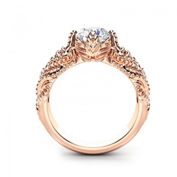 Modyle Crystal Wedding Rings Rose Gold Color Fashion Retro Engagement Ring Jewelry For Women