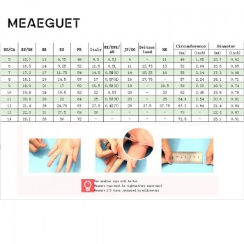 Meaeguet Classic Couple Rings For Lovers Cubic Zirconia Wedding Ring Gold-Color Stainless Steel Anel Jewelry