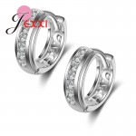 Jemmin Fashion 925 Sterling Silver Stud Earrings For Women Generous New Arrival Party Accessories With Shiny Crystal Wholesale