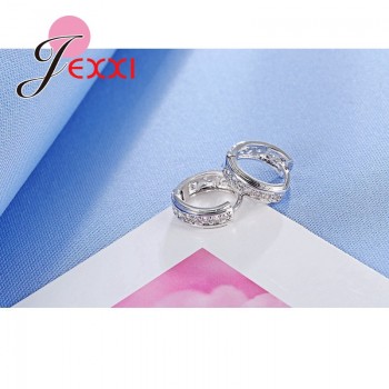 Jemmin Fashion 925 Sterling Silver Stud Earrings For Women Generous New Arrival Party Accessories With Shiny Crystal Wholesale