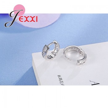 Jemmin Fashion 925 Sterling Silver Stud Earrings For Women Generous New Arrival Party Accessories With Shiny Crystal Wholesale