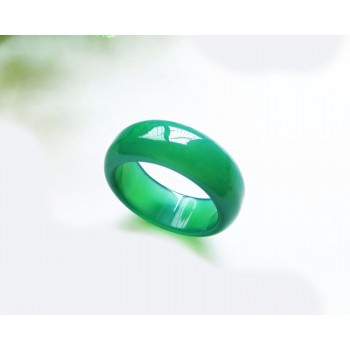 Natural red agate  finger green green black and white yellow ring fashion jade large ring male 12#
