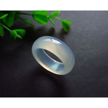 Natural red agate  finger green green black and white yellow ring fashion jade large ring male 12#