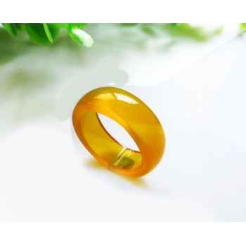 Natural red agate  finger green green black and white yellow ring fashion jade large ring male 12#