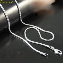 Diomedes Newest Creative Hot Sales Fashion Snake Chain Necklace Mens Womens Silvering Jewelry Snake Chain Necklace