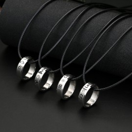 12 Constellations Necklace Silver Color Stainless Steel 12 Zodiac Round Pendants amp; Necklaces for Men Women Fashion Jewelry
