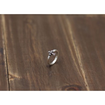S925 sterling silver mens ring cross shape couple models fashion punk style gold classic generous gift to send lover