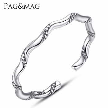PAGamp;MAG Brand Trendy Sterling Silver 925 Original for Women Concise And Explicit Knuckle Rings Brand Fine Jewelry