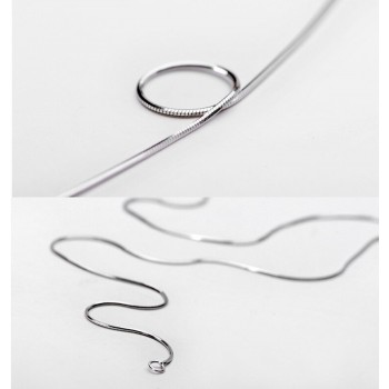 2017 High quality fashion hot sell snake chain 925 sterling silver ladies`snake necklaces jewelry gift wholesale