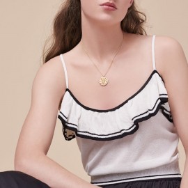 Sauvoo 2019 Women Men 12 Constellation Zodiac Necklace Gold Long Chain Cancer Taurus Leo Pendant Necklace Valentines Day Gift