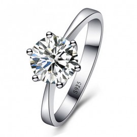 Jemmin Romantic Wedding Party Ring Jewelry With Shiny Cubic Zirconia Ring For Women Lady 925 Sterling Silver Rings Accessories