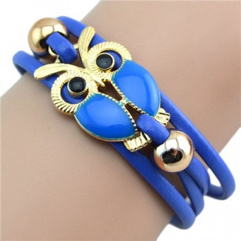 HOT Brand Fashion man women girls Crystal Big Blue Eyed Owl Long Chain Pendant Sweater Coat Necklace     1035#1