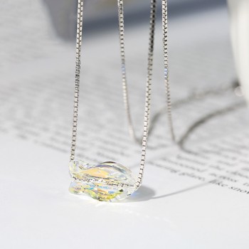 BAFFIN Simple Fish Pendant Necklaces For Women Colorful Playful Beads Jewelry Crystals From Swarovski S925 Silver Girls Gift