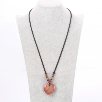 Natural Agate Healing Crystal Chakra Stone Yoga Necklace Quartz Dowsing Pendulum Necklaces Reiki Beads Jewelry Making For Women
