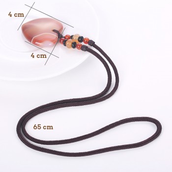 Natural Agate Healing Crystal Chakra Stone Yoga Necklace Quartz Dowsing Pendulum Necklaces Reiki Beads Jewelry Making For Women