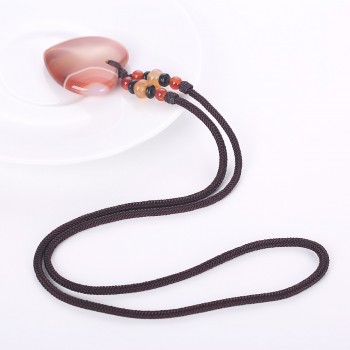 Natural Agate Healing Crystal Chakra Stone Yoga Necklace Quartz Dowsing Pendulum Necklaces Reiki Beads Jewelry Making For Women