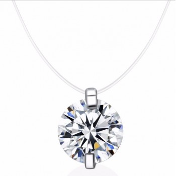 Fashion  jewelry long Fishing line stealth chain necklace Crystals from Swarovski female OpaL hanging chain Christmas gift