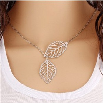 Fashion Double chain pendant heart necklace gold dot Long Necklace Women choker Necklace Drop shipping collares de moda 2019