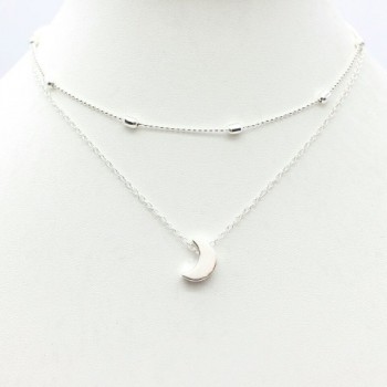 Fashion Double chain pendant heart necklace gold dot Long Necklace Women choker Necklace Drop shipping collares de moda 2019