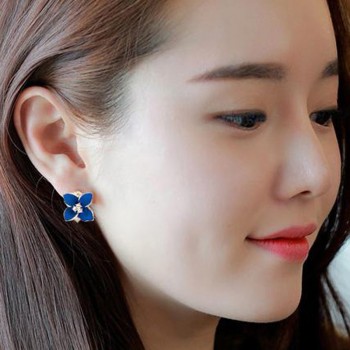 1Pair Womens Camellia Of Design Of Flower Pattern Earrings Bohemian Earrings Bijuteria Feminina Drop Shipping Women Fashion Gir