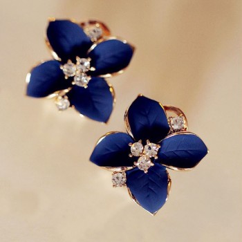 1Pair Womens Camellia Of Design Of Flower Pattern Earrings Bohemian Earrings Bijuteria Feminina Drop Shipping Women Fashion Gir