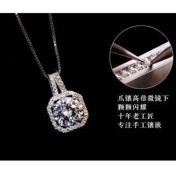 2019 Sale sector genuine 925 silver hot OPAL necklace Fine jewelry Crystals from Swarovski Christmas 925 jewelry