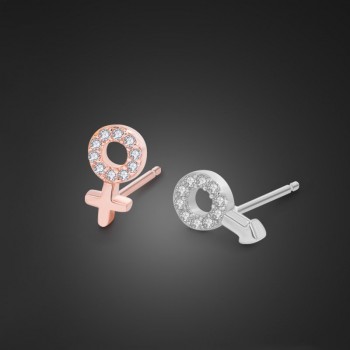 Simple style 100% solid 925 sterling silver cross Stud earrings. Womens rose gold earrings jewelry lovers gifts wholesale