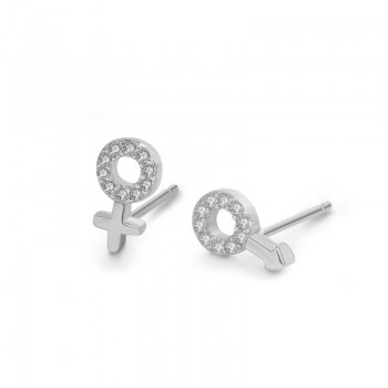 Simple style 100% solid 925 sterling silver cross Stud earrings. Womens rose gold earrings jewelry lovers gifts wholesale