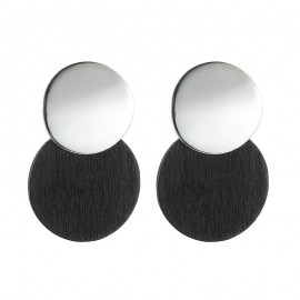 LOVBEAFAS Statement Earrings 2019 Fashion Metal Wooden Earrings For Women Gold And Silver Jewelry Ethnic Vintage Drop Earrings