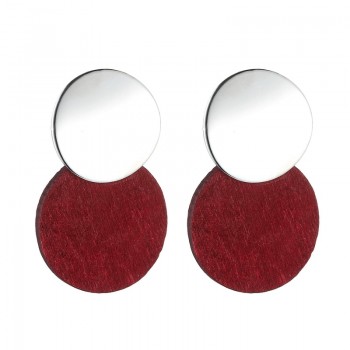 LOVBEAFAS Statement Earrings 2019 Fashion Metal Wooden Earrings For Women Gold And Silver Jewelry Ethnic Vintage Drop Earrings